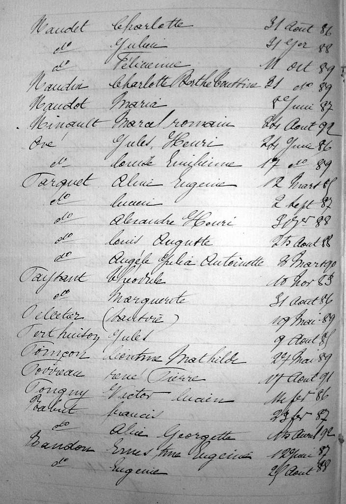 table naissances page 4