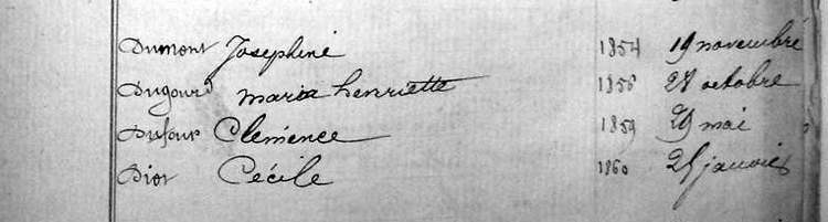 naissances: Diot  Dumont