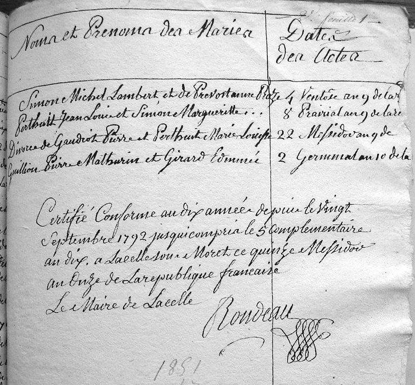 table mariages page 3