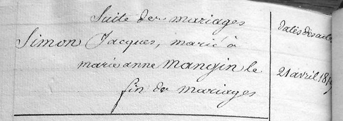 table mariages page 3